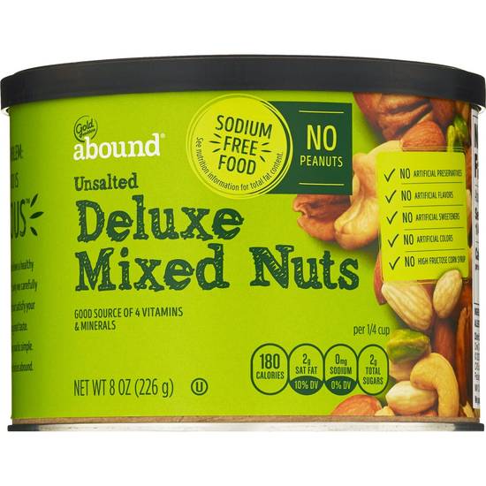 Gold Emblem Abound Unsalted Deluxe Mixed Nuts