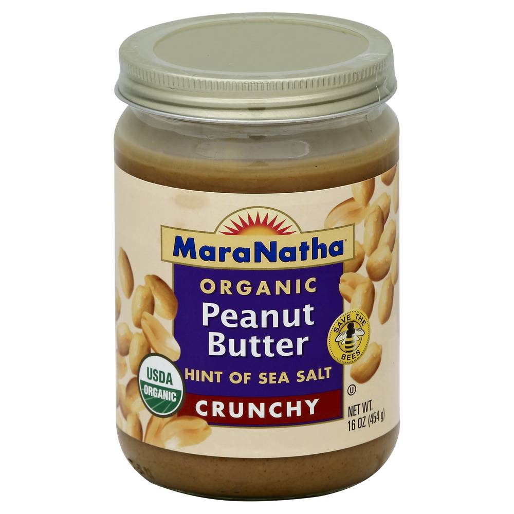 MaraNatha Organic Crunchy Peanut Butter Hint Of Sea Salt (1 lbs)