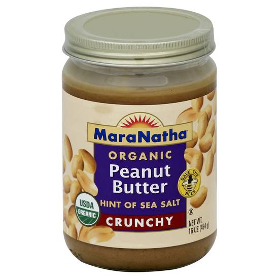 Maranatha Organic Crunchy Peanut Butter Hint Of Sea Salt (16 oz)