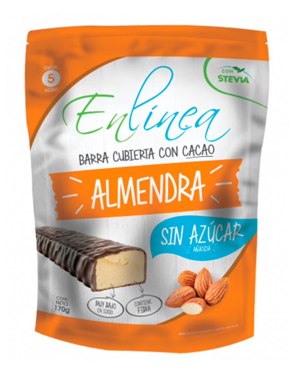 En Línea · Barra de coco con cacao (170 mg)