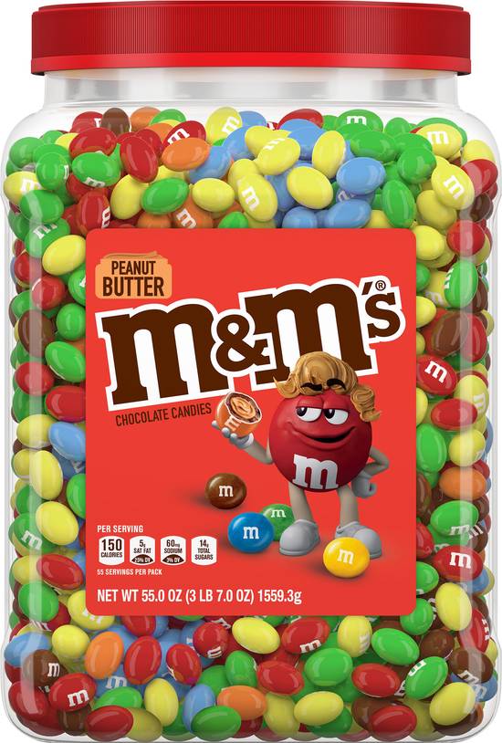 M&M's Peanut Butter Candies, 55 Oz.,, ()