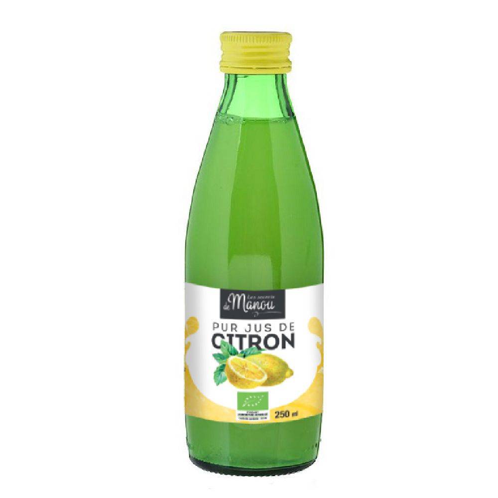 Les Secrets de Manou - Pur jus de citron bio (250 ml)