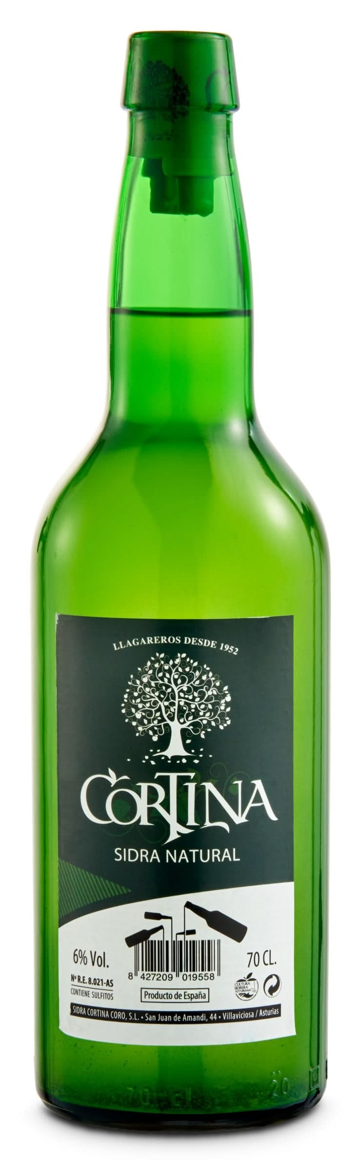 Sidra Natural Cortina Botella 70 Cl