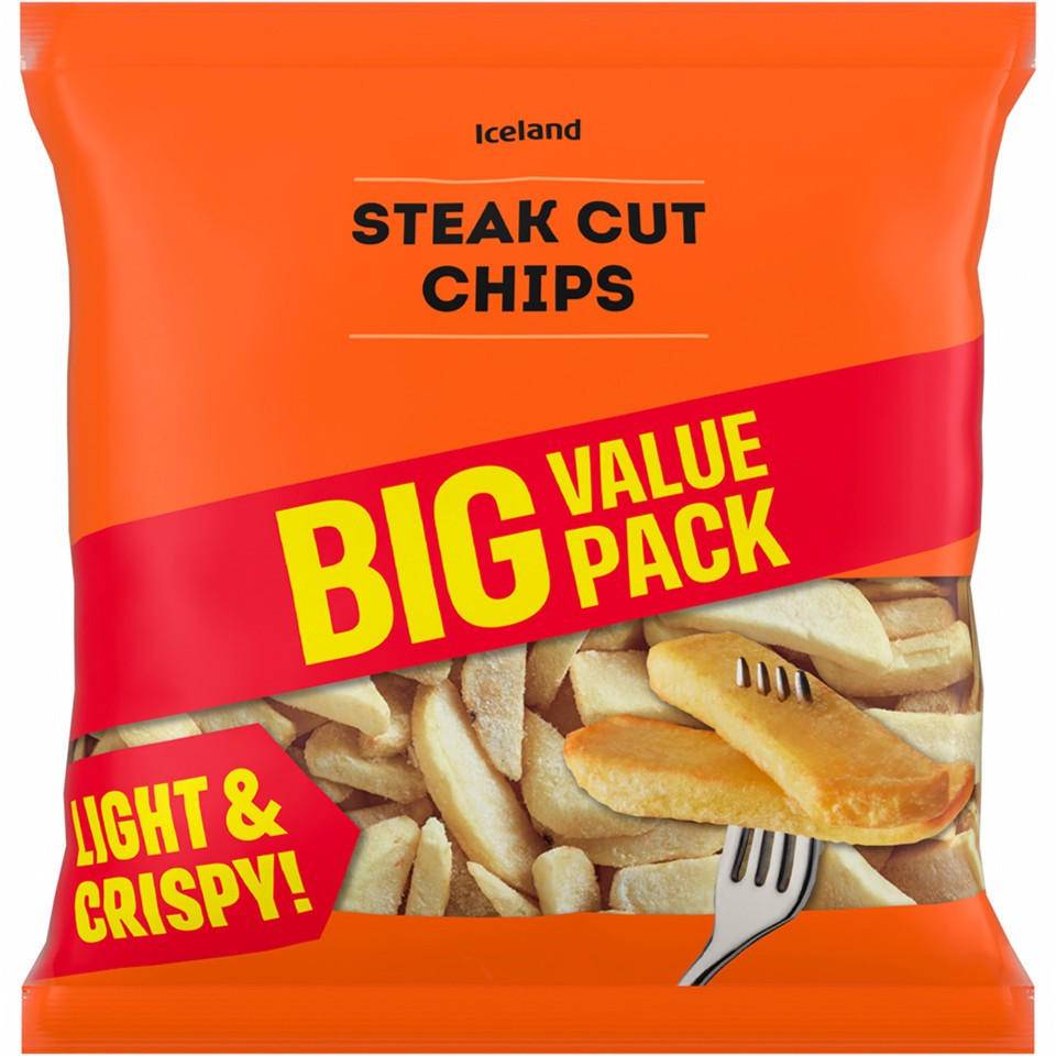Iceland Seak Cut Chips Big Value pack (1.25kg)