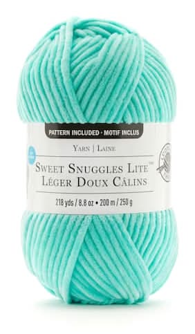 Loops & Threads Sweet Snuggles Lite Yarn, Ice Green