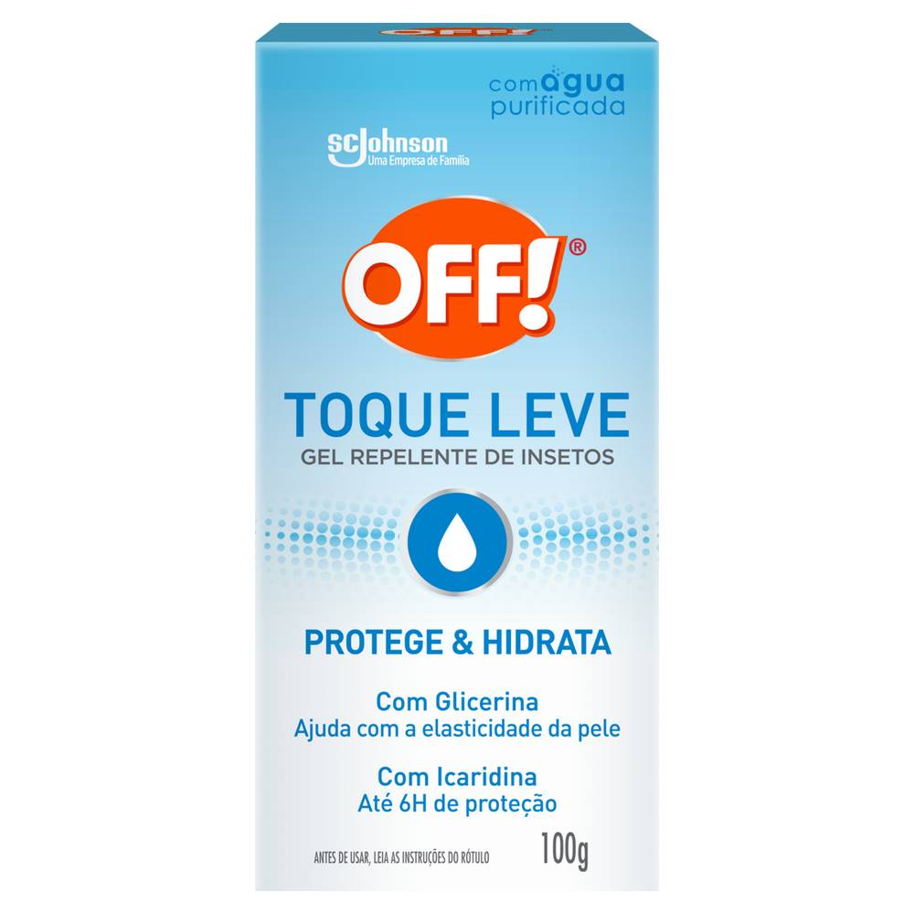 Off! gel repelente de insetos toque leve (100 g)