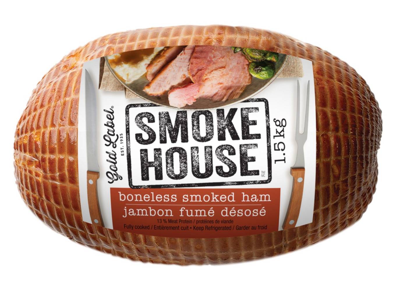 Gold Label Smoke House Boneless Smoked Ham (1.5 kg)