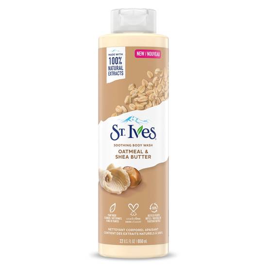 St. Ives Soothing Cruelty-Free Oatmeal & Shea Butter Body Wash, 22 OZ