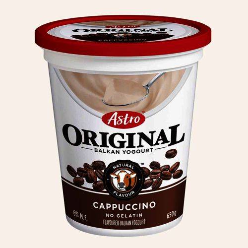 Astro nature cappuccino 6% - original balkan cappuccino yogourt 6% (650 g)