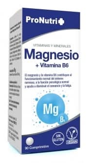 Magnesio + Vitamina B6 ProNutri sin gluten 90 ud.