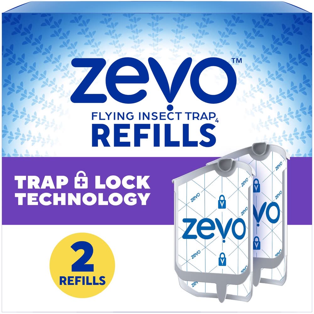 Zevo Refill Kit 4 In. W X 7 In. L Gray/White 2 Ct