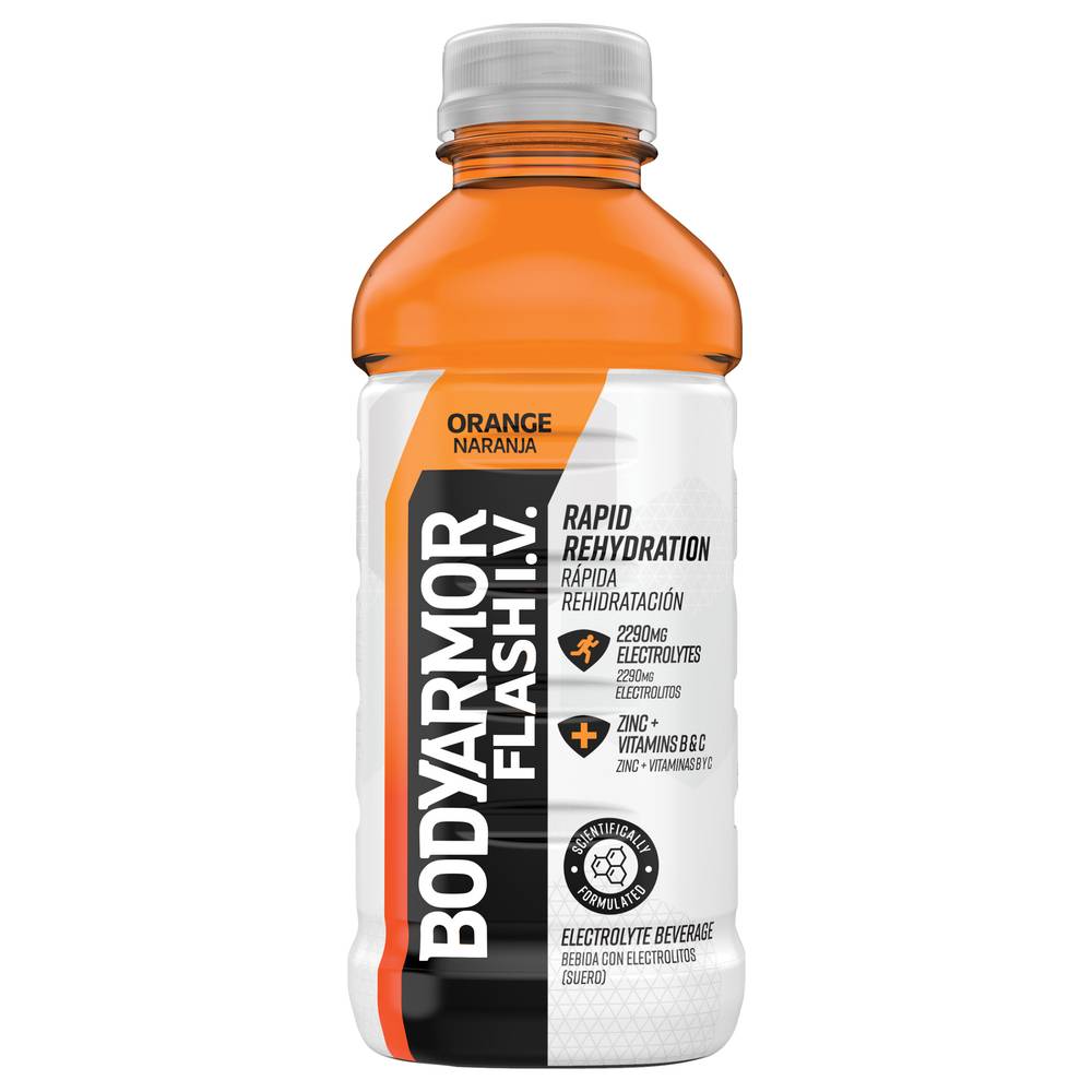 BODYARMOR Flash I.v. Electrolyte Beverage, Orange (20 fl oz)