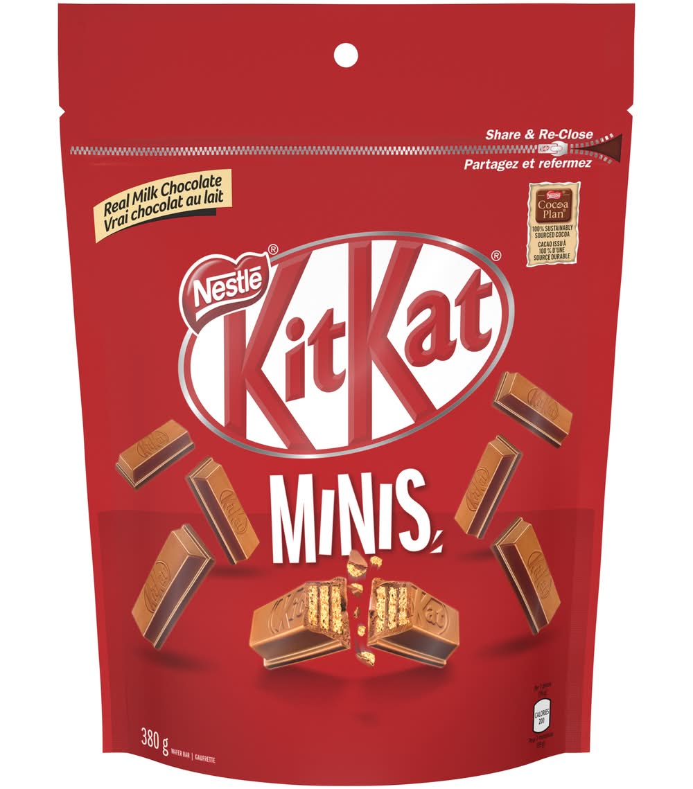 KitKat Minis Chocolate-Coated Wafer Bar, Milk Chocolate (380 g)