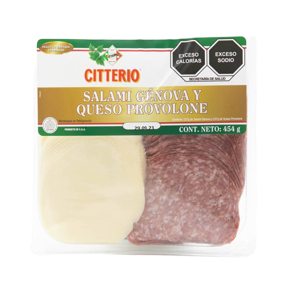 Citterio salami génova y queso provolone