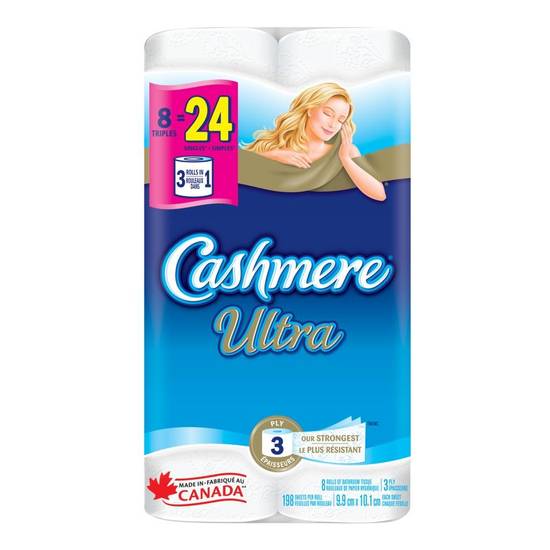 Cashmere Ultra 3-ply Bath Tissue (8 rolls)