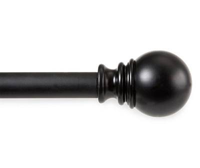 Kenney Cafe Ball Curtain Rod (30"-84 "/black)