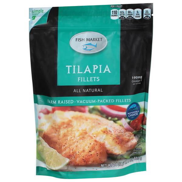 Hy-Vee Fish Market Tilapia Fillets (24 oz)