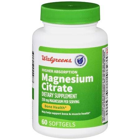 Walgreens Higher Absorption Magnesium Citrate Softgels