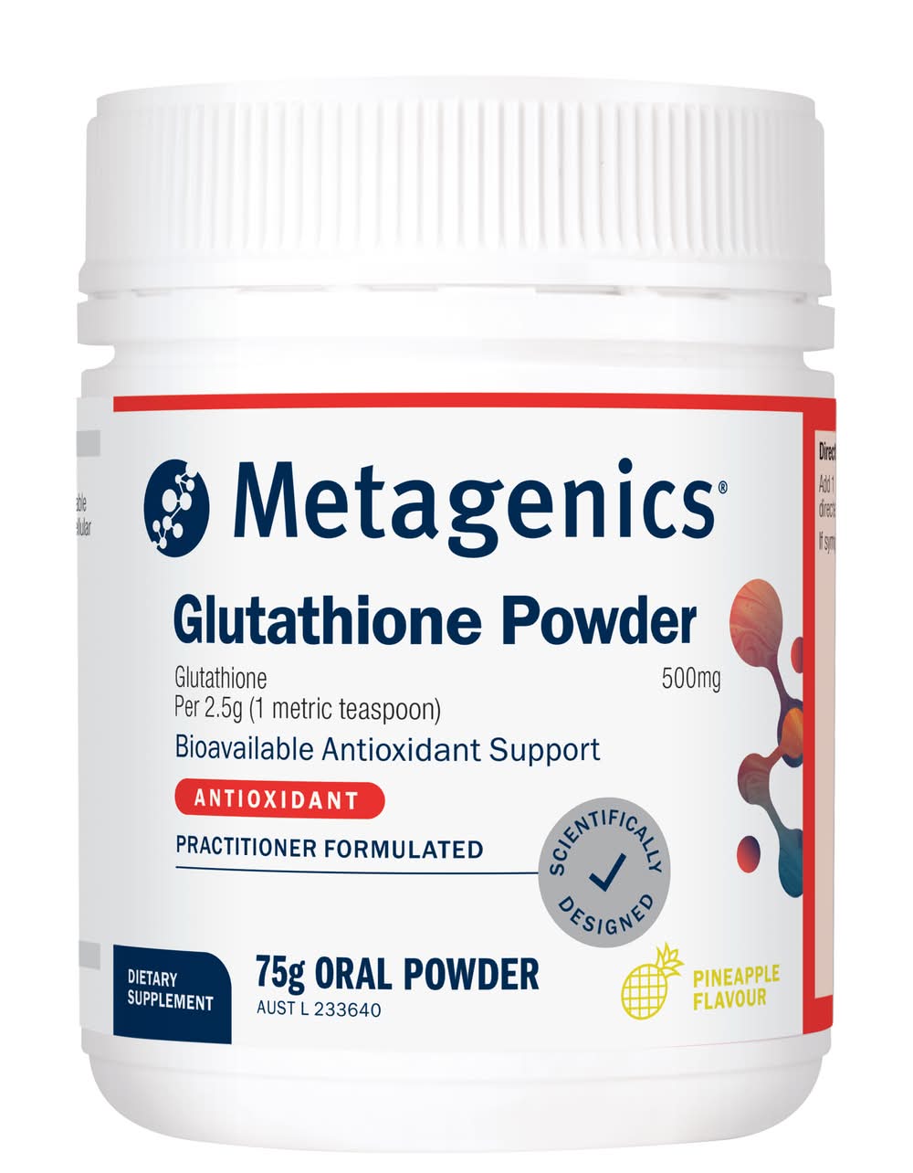 Metagenics Glutathione Antioxident Support Oral Supplement Powder 500 mg Delivery Near Me | Order Online