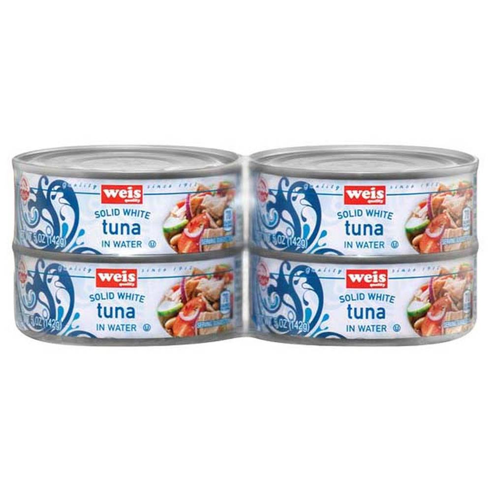 Weis Quality Canned Tuna Solid White in Water