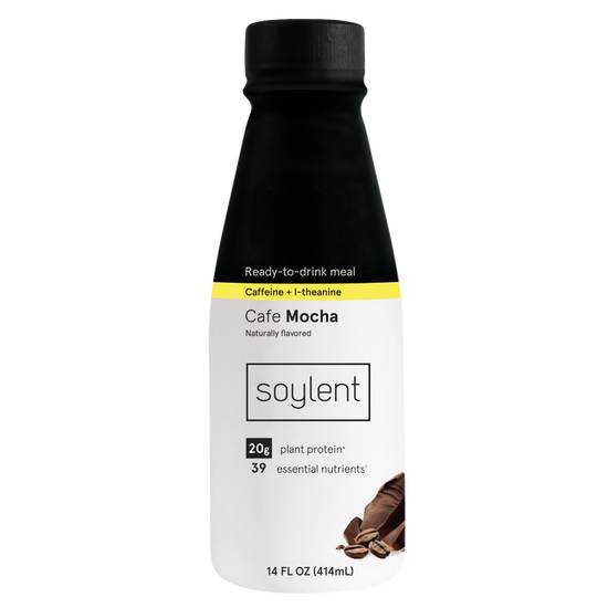 Soylent Complete Nutrition Protein Meal Replacement Shake, Cafe Mocha, 14 Oz.