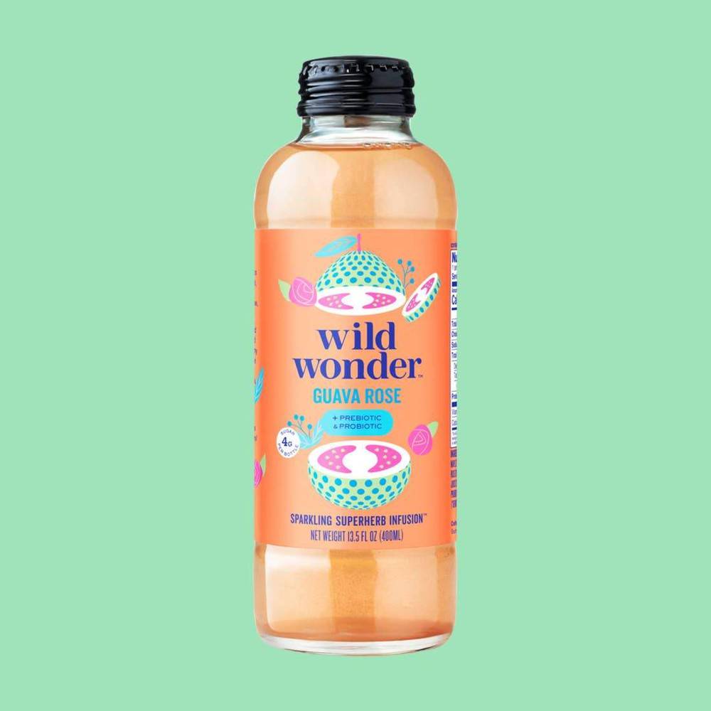 Wild Wonder Guava Rose Sparkling Superherb Infusion (13.5 fl oz)