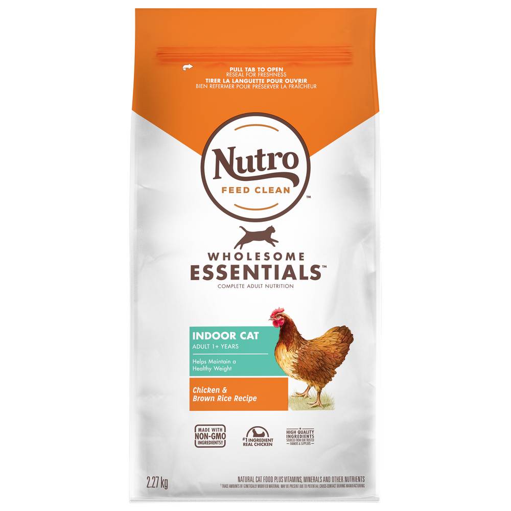 Nutro Wholesome Essentials Indoor Cat Food Chicken & Brown Rice (2.27 kg)