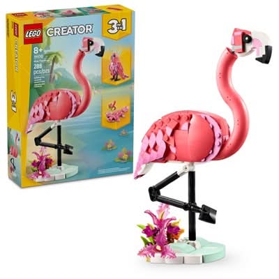 LEGO Creator 3 in 1 Pink Flamingo Animal Building Toy For 8+ Years (288 ct)