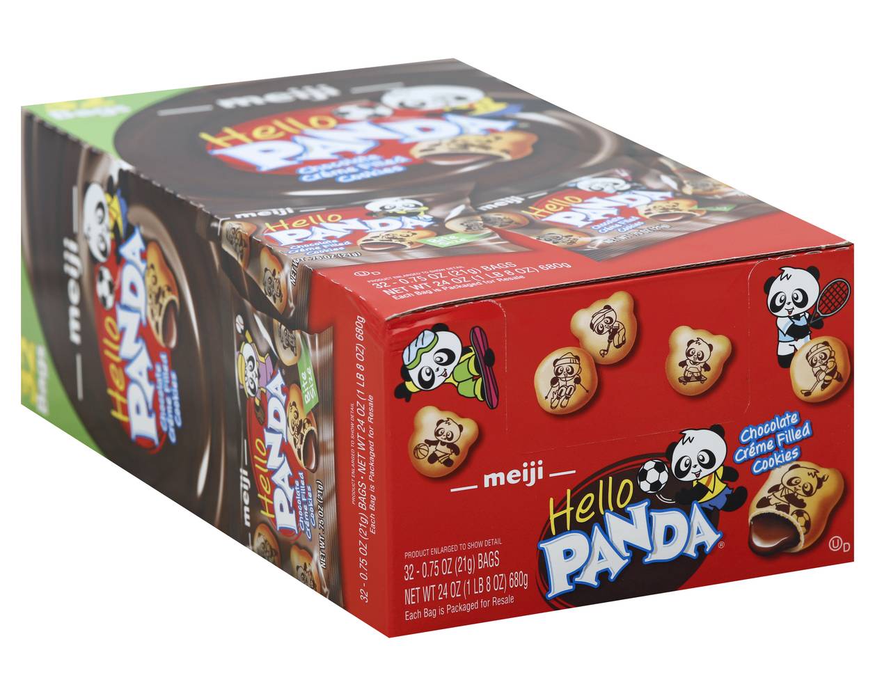Meiji Hello Panda Chocolate Creme Filled Cookies (24 oz, 32 ct)
