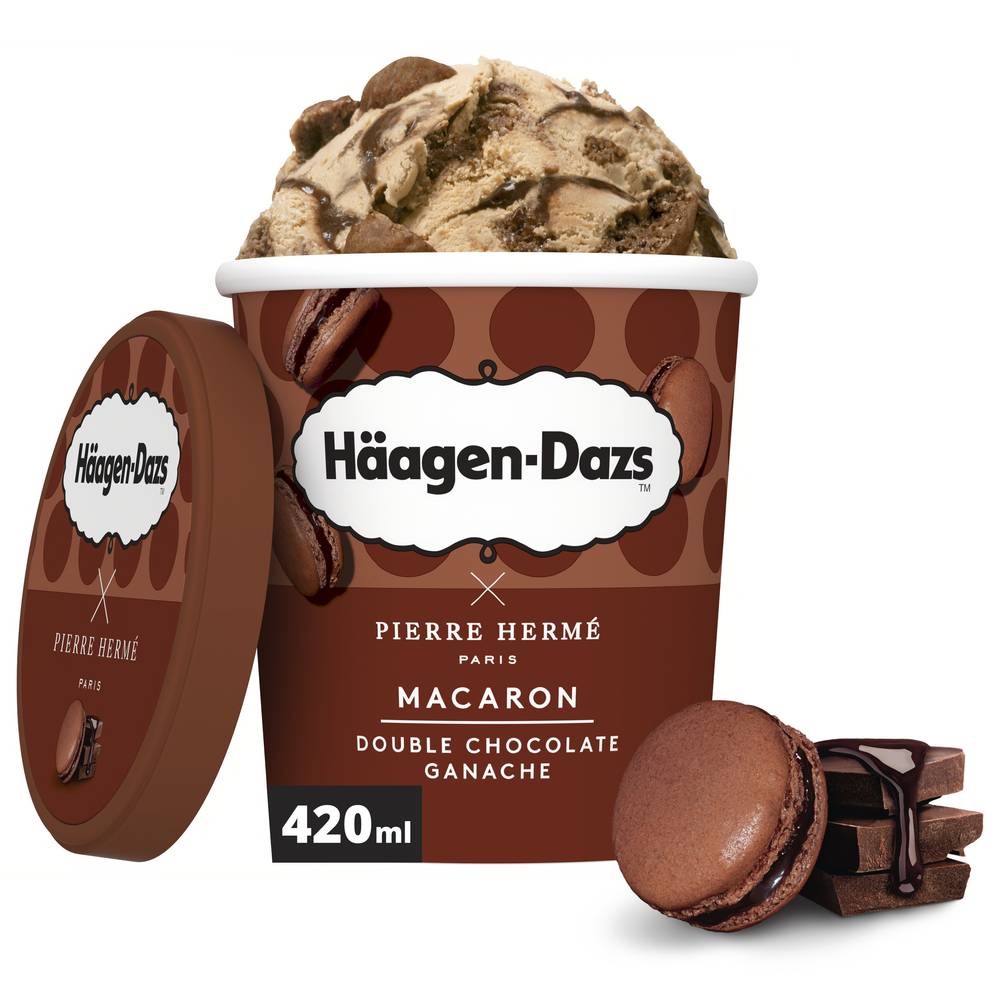 Häagen-Dazs - Pierre hermé paris glace macaron double chocolat ganache (364g)