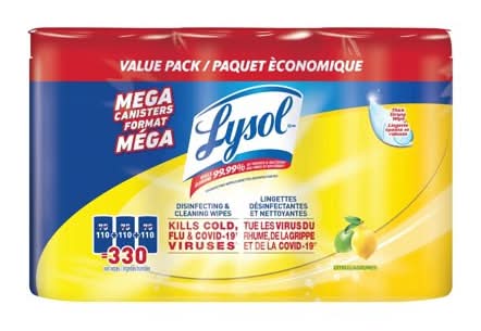 Lysol Disinfecting & Cleaning Wipes, Citrus (330 ct)