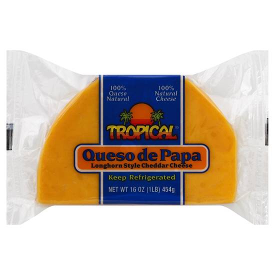 Tropical Queso De Papa Longhorn Style Cheddar Cheese (16 oz)