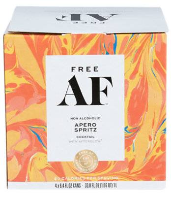 Free AF Apero Spritz Cocktail With Afterglow (4 x 248 ml)