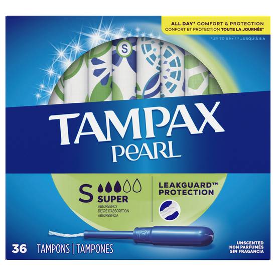 Tampax Pearl Super Tampons (36 ct)