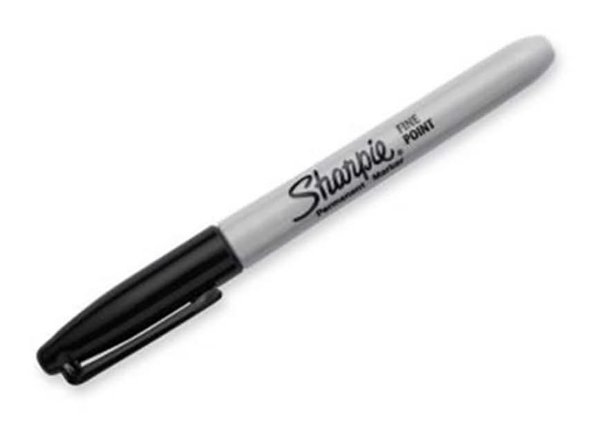 Sharpie Fine Point Permanent Marker, Black (2-Pack)