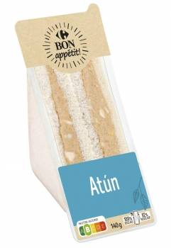 Sándwich atún Carrefour 140 g