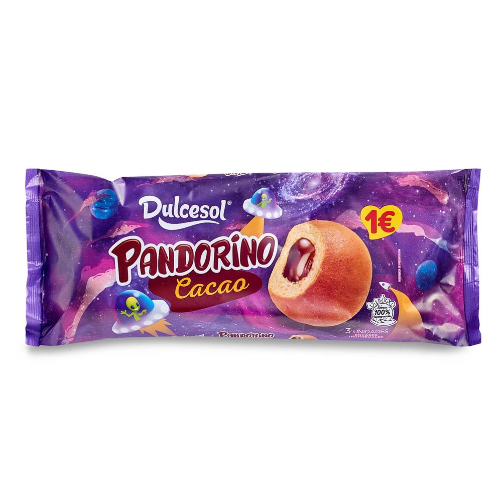 Pandorinos Rellenos De Cacao Dulcesol Bolsa 135 G