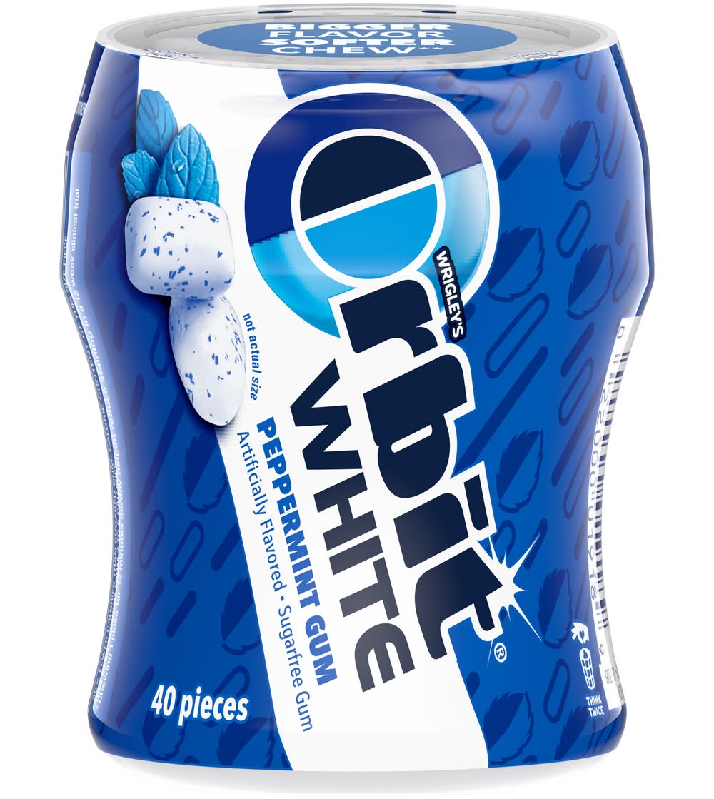 Orbit White Sugarfree Gum, Peppermint (3.53 oz, 40 ct)