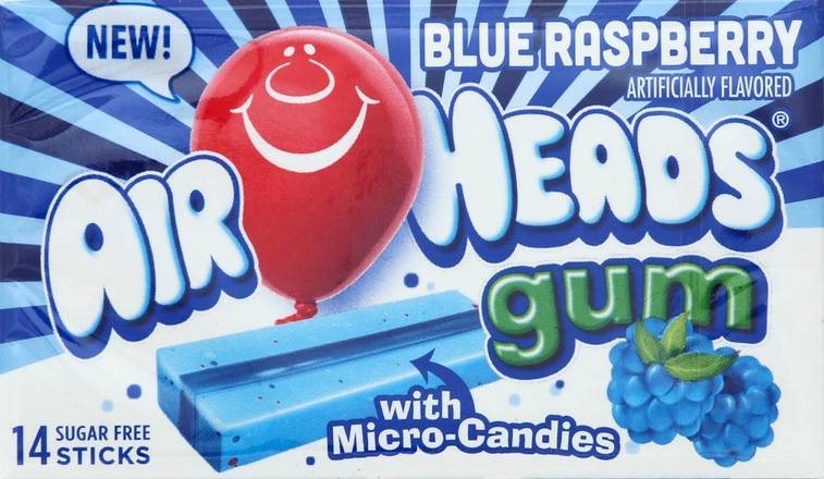Airheads Blue Raspberry Gum (14 ct)