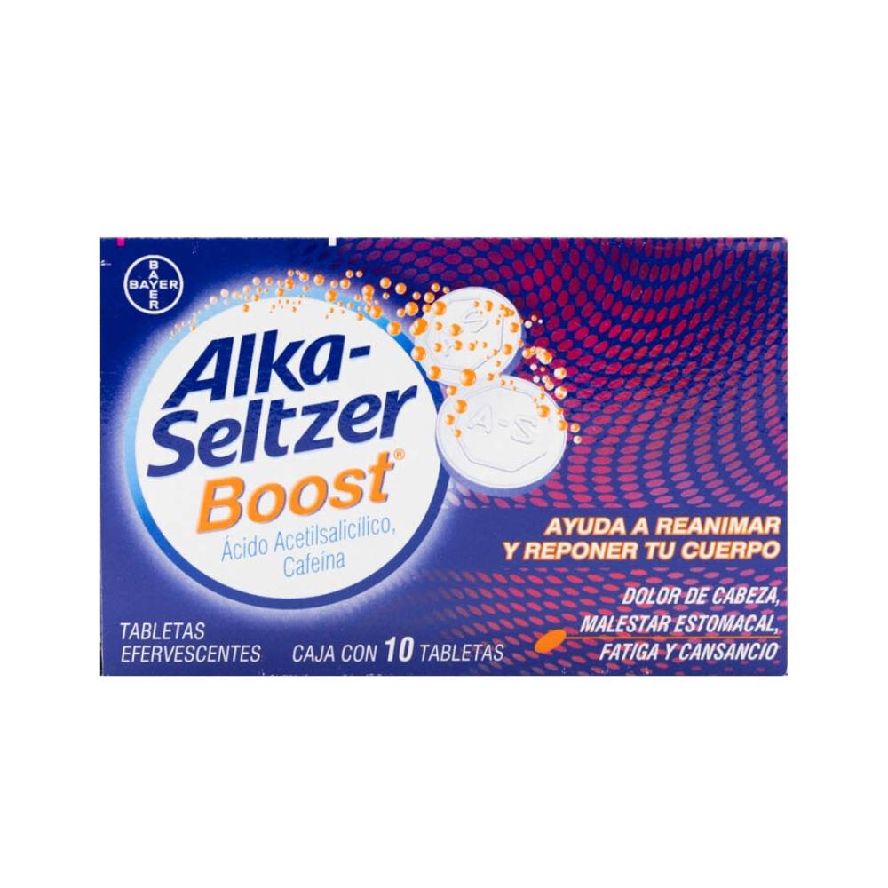 Bayer alka-seltzer boost tabletas efervescentes (10 piezas)
