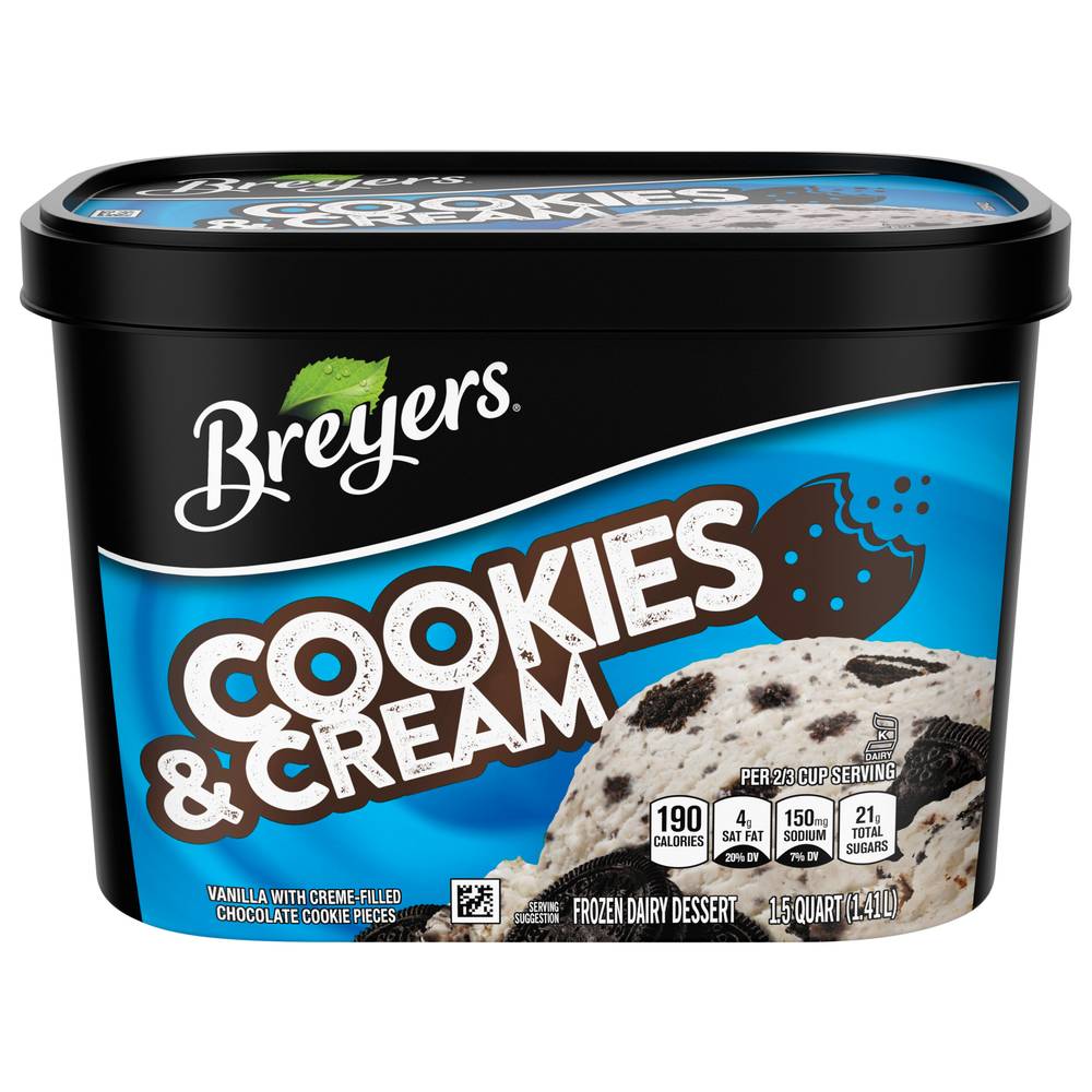 Breyers Dairy Dessert (cookies and cream)