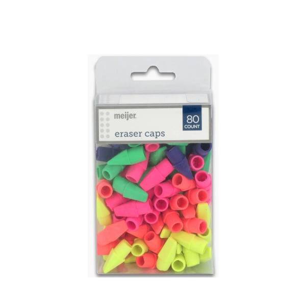 Meijer Eraser Caps 80 ct