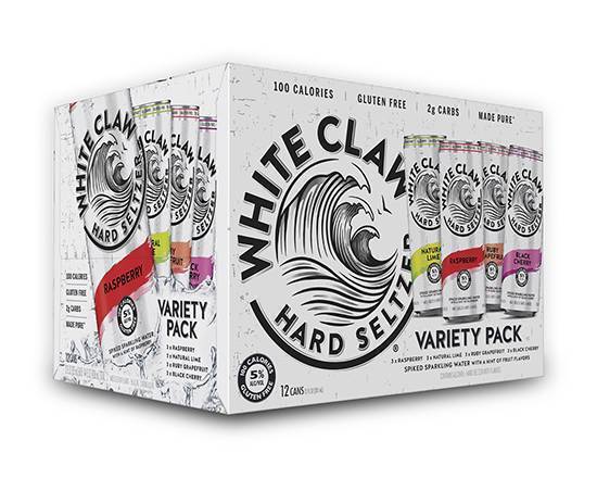 White Claw Variety Pack, 12pk-12 oz Can Hard Seltzer (5.0% ABV)