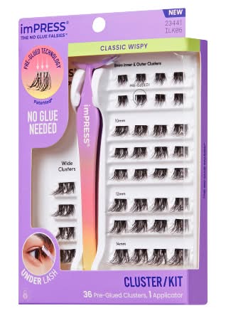 imPRESS Classic Wispy Press‑On Under Lash Clusters (37 ct)