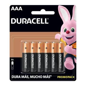 Duracell pila alcalina aaa (6 un)