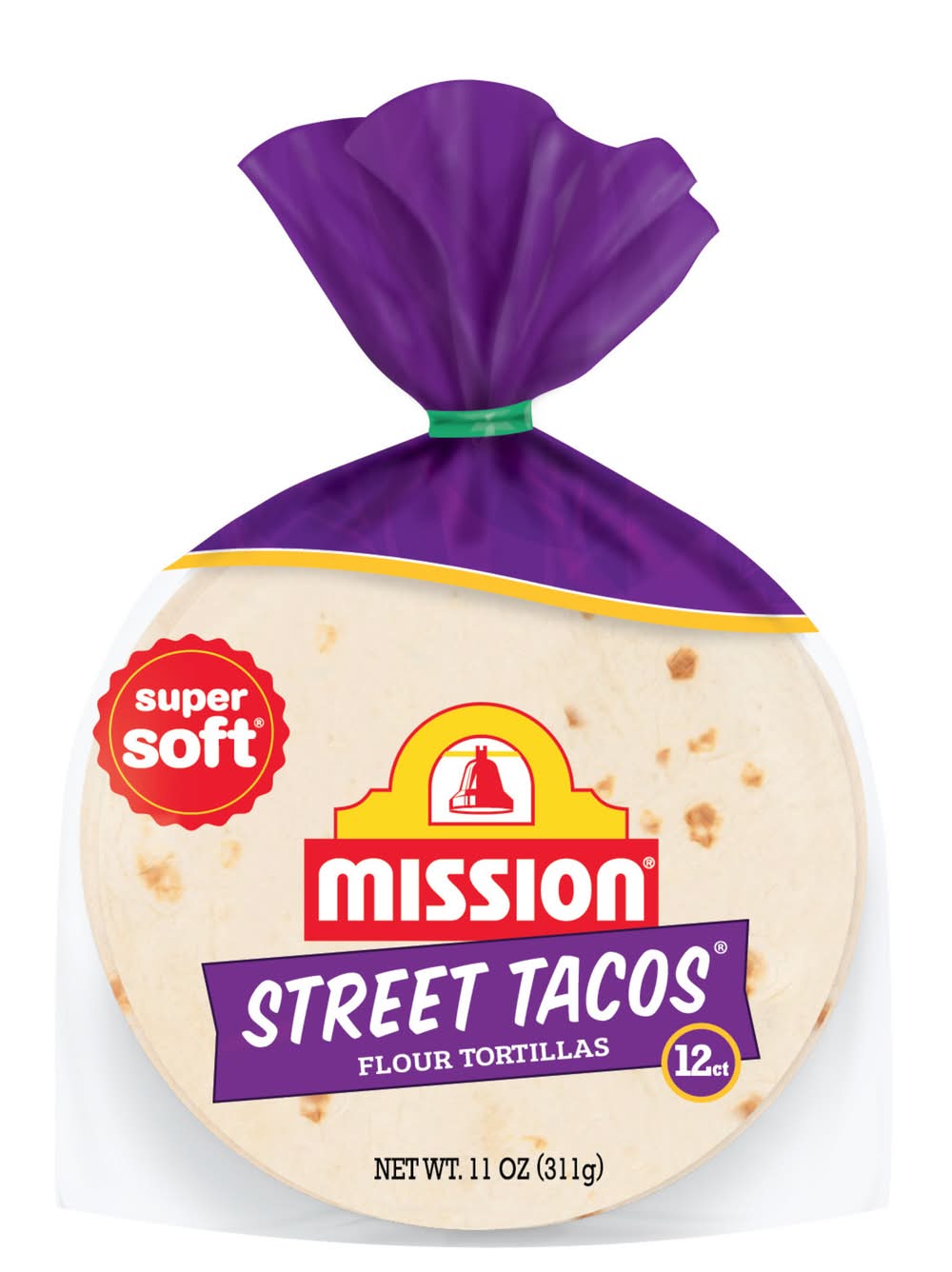 Mission Super Soft Street Tacos Flour Tortillas (11 oz, 12 ct)