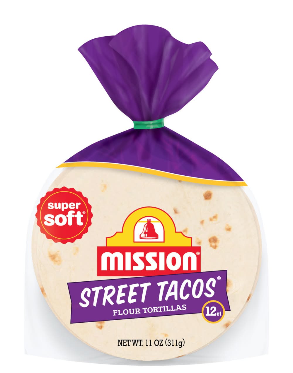 Mission Super Soft Street Tacos Flour Tortillas (12 x 12 ct)