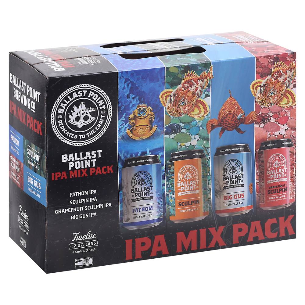 Ballast Point Domestic Ipa Mix pack (12 x 12 oz)