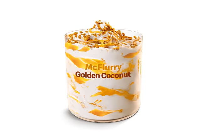 McFLURRY® GOLDEN COCONUT COULIS À LA MANGUE
