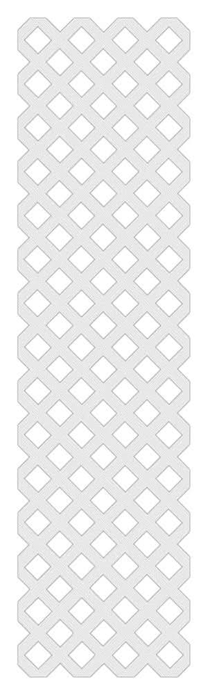 Veranda 2 Ft. X 8 Ft. White Classic Diamond Vinyl Lattice Panel